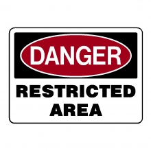 Danger Restricted Area